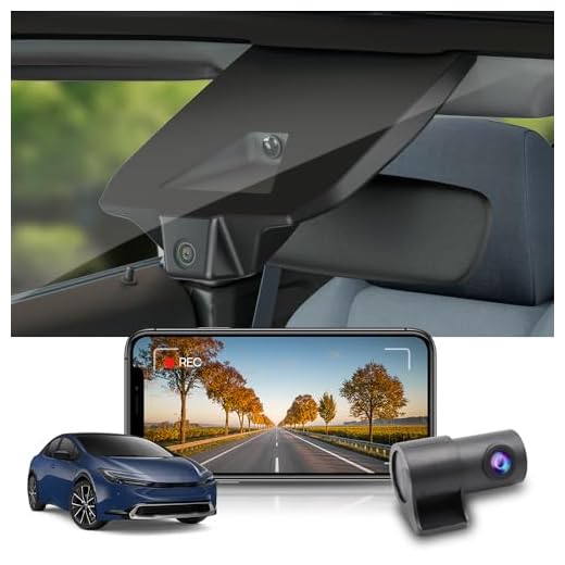 Fitcamx Dashcam Auto Vorne und Hinten 2160P+1080P Passend für Toyota Prius 2023 2024 2025 LE XLE Limited (XW60), OEM Dashcam 4K UHD Video WiFi, G-Sensor, Loop-Aufnahme, WDR, Plug&Play, mit 128GB Karte