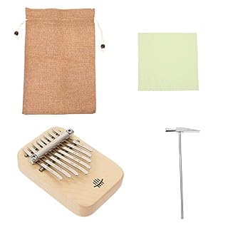 BIENKA 1 Ensemble Mini Kalimba Pouce Piano Portable 8 Touches Doigt Piano Instrument de Musique avec Sac Tissu et… - Les Beatles, Paul McCartney, John Lennon, RIngo Starr, George Harrison