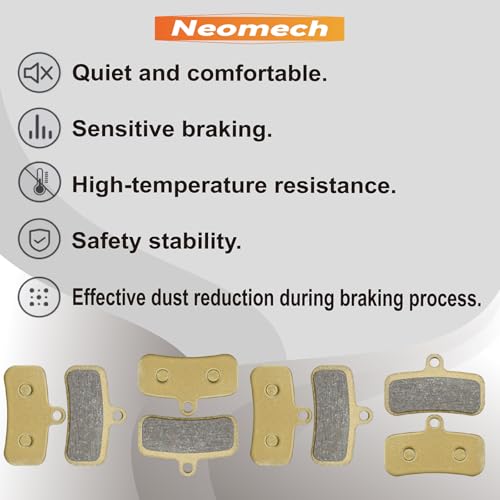 Image of Front & Rear Brake Pads for for Electric Dirt Bike Surron Light Bee X /S Talaria Sting MX3 and R MX4 Segway X160 X260