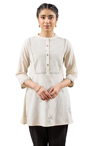 Tunique en lin et coton brodé Janasya : un look bohème chic pour vos terrasses
