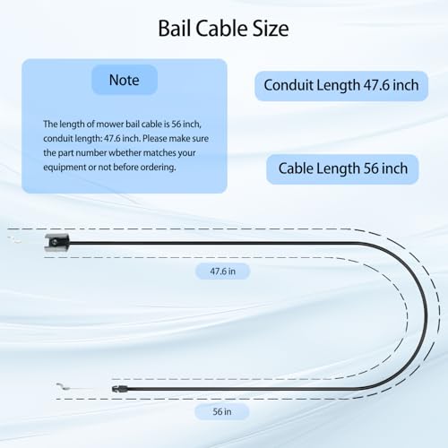 Aocies 7101395YP Bail Cable - Cable Size