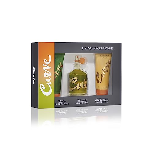 La Mejor Recopilación de Claiborne Top 10. 36 Liz Claiborne Curve 3 Piece Set for Men (4.2 Ounce Cologne Spray + 3.4 Ounce After Shave Balm + 3.4 Ounce Shower Gel)