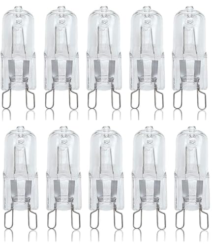 10 x Eveready G9 40W Halogen Light Bulb Clear Capsule Lamps Long Life, Warm White