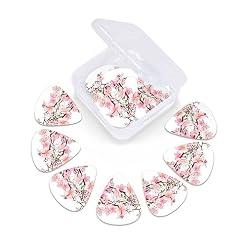 Lot de 12 médiators tendance et durables en fleurs de cerisier dans une boîte pour ukulélé guitare électrique basse - Les Beatles, Paul McCartney, John Lennon, RIngo Starr, George Harrison Lot de 12 médiators tendance et durables en fleurs de cerisier dans une boîte pour ukulélé guitare électrique basse – Image 6