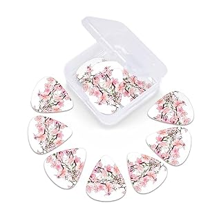 Lot de 12 médiators tendance et durables en fleurs de cerisier dans une boîte pour ukulélé guitare électrique basse - Les Beatles, Paul McCartney, John Lennon, RIngo Starr, George Harrison Lot de 12 médiators tendance et durables en fleurs de cerisier dans une boîte pour ukulélé guitare électrique basse – Image 6