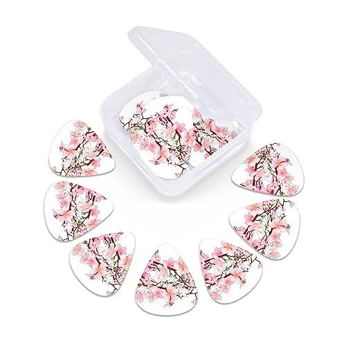 Lot de 12 médiators tendance et durables en fleurs de cerisier dans une boîte pour ukulélé guitare électrique basse - Les Beatles, Paul McCartney, John Lennon, RIngo Starr, George Harrison Lot de 12 médiators tendance et durables en fleurs de cerisier dans une boîte pour ukulélé guitare électrique basse – Image 7