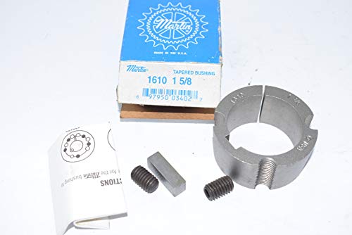 Martin 1610 1 5/8 Taper Bushing, Sintered Steel, Inch, 1.63" Bore, 2.25" OD, 1" Length