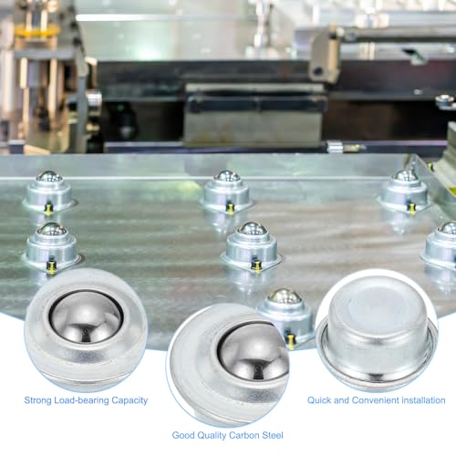 PATIKIL 5/8 Roller Ball Transfer Bearing 6 Stk Runde Kugel Einheit Kohlenstoffstahl Rollen Für Förderrollen Gestell Transmission Möbel