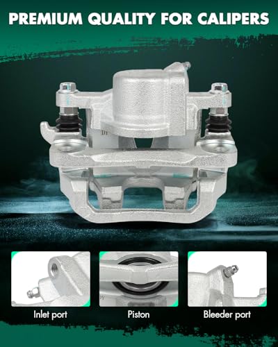 Image of SCITOO 19B2873 19B2872 Rear Left & Right Disc Brake Calipers Assembly w /Bracket For Toyota For Sienna 2004-2010