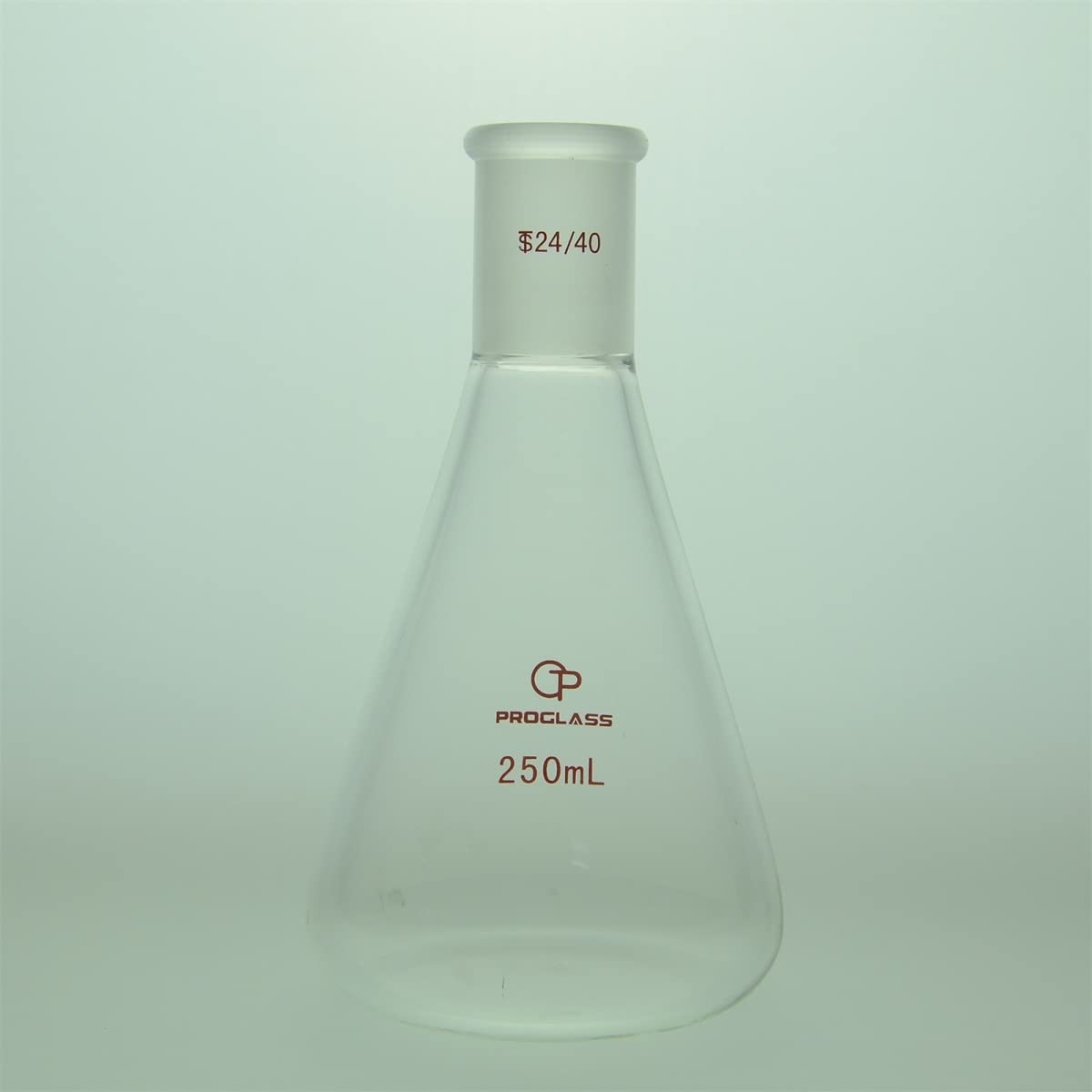 Proglass Glass 250mL Erlenmeyer Flask Heavy Wall with 24/40 Standard