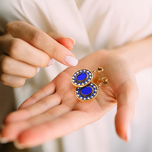 Kenning 42 Pieces Clip-On Earring Converter With Easy Open Loop Brass Clip-On Earring Converter Component Earring Clips Converter For None Pierced Ears Diy Earring And Turn Any Studs, 7 Colors #TOP4