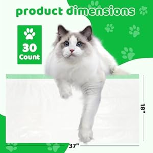 30 Litter Box Liners Jumbo 3MIL Thicken Cat Litter Bags Tear Resistant Litter Liners Heavy Duty Cat Pan Liners Extra Large Kitty Litter Box Bag Disposable Cat Supplies for Easy Cleanup 37 x 18