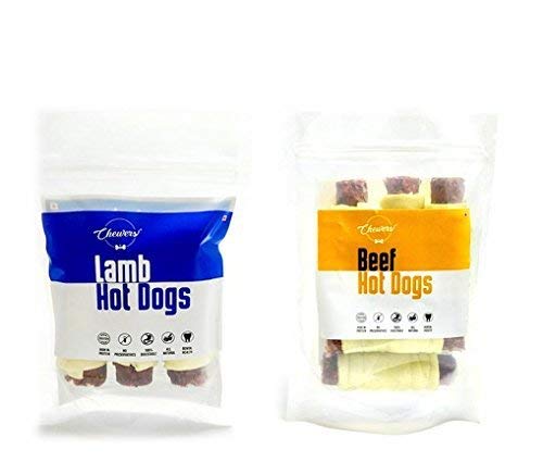Chewers Lamb Hotdogs Stick Dog Treat, Dog Chew Sticks, 6 Pieces with Beef Hotdogs Stick Dog Treat, Dog Chew Sticks, 6 Pieces (B07CZ1JJ2V) Amazon Price History, Amazon Price Tracker