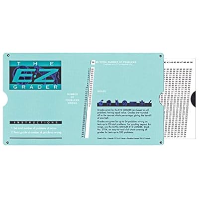 Grading Calculator - E-Z Grader Teacher's Aid Scoring Chart (Original) - 8-1/2 x 4-3/4