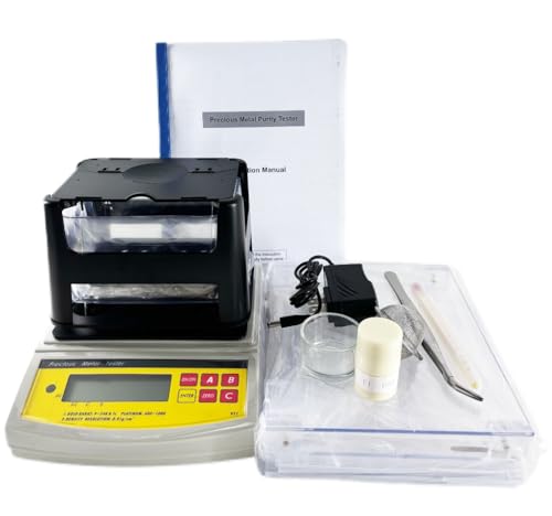 YFYIQI Metal Purity Tester Gold Density Meter with Maximum Weight 300g Weight Resolution 0.005g Density Resolution 0.001g/cm³