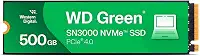 Disco Rígido SSD WD Green 500GB M.2 2280 SN3000 NVMe PCIe Gen4 para PC e Notebook Gamer - Armazenamento Interno de Alta Velocidade e Desempenho Otimizado