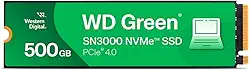 Disco Rígido SSD WD Green 500GB M.2 2280 SN3000 NVMe PCIe Gen4 para PC e Notebook Gamer - Armazenamento Interno de Alta Velocidade e Desempenho Otimizado