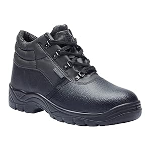 Blackrock SB-P SRC Safety Chukka Boots with Anti Static Protection, Black Leather Safety Hiker with Steel Toe Cap and…