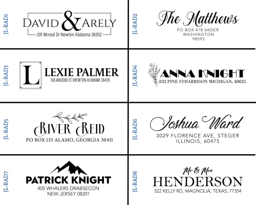 Custom Return Address Stamp - Custom Self-Inking Address Stamp With Name Custom Rubber Address Stamp (Wood Handle) #TOP2