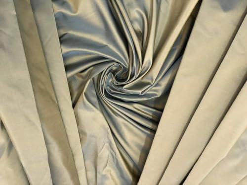 Taffetas de soie jaune doré bleu TAF354 pour structurer une robe sans volume