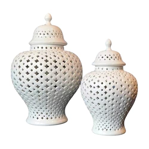 Pot à gingembre en céramique blanche pour stabiliser vos bouquets de fleurs