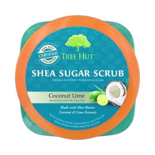 Image of Tree Hut Shea Sugar Scrub - Coconut Lime - 18 oz - Exfoliating Body Scrub for Smooth, Glowing Skin - Made with Real Sugar and Shea Butter (Pack of 2)