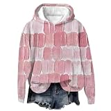 Genérico Suéter Negro Señoras 1692 Se Perdió Un Top con Capucha Sudadera Skeleton, rosa fuerte, L