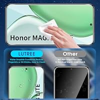 Lutree für Honor Magic 8 Lite 5G für Panzerglas Schutzfolie, 2+2 Stück Schutzglas + Kameraschutz Folie, 9H Härte Anti- Kratzer Displayfolie Bläschenfrei HD Displayschutz – Ansicht 4