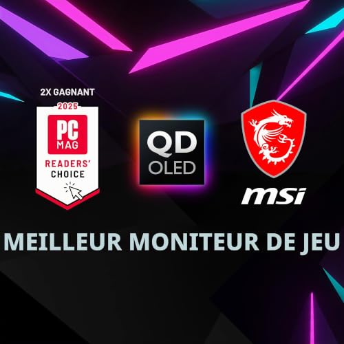 MSI MAG 274QP QD OLED X24 écran plat de PC 67 3 cm 26.5 2560 x 1440 pixels Wide Quad HD Neuf - vue 5