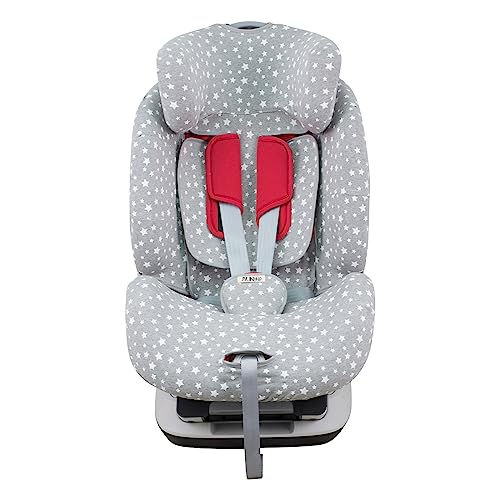 JYOKO KIDS Rivestimento Seggiolino auto compatibile con Chicco Seat Up 0 1 2 e YOUniverse (White Star)