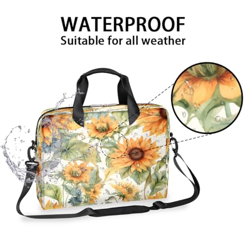 Bolsa para laptop con diseño de girasol miniatura 3