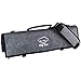 Chef Knife Bag Knife Roll Bag | 9 Slots for Knives Cleaver & Kitchen Utensils | 2 Large Zip Pockets | Padded Shoulder Sling Strap | Best Gift for Professional Chefs & Culinary Students (Grey)