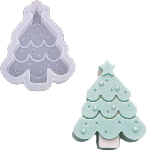 Miniatura 2 de Q versión de molde de silicona Freshie de coche con forma de alce de Navidad para hacer jabón aroma perlas coche Freshie, colgante, vela, resina