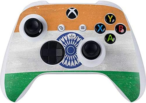 Decal Gaming Skin Compatible with Xbox Series S Controller - India Flag Distressed Design