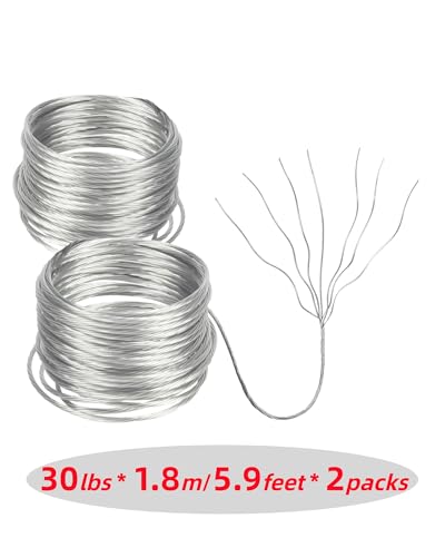 Image of 251Pcs Picture Hanging Kit, Include 50 Sawtooth Picture Hangers, 50 D Rings, 150 Screws and 3.6m Wire Ropes, Heavy Duty Picture Frame Hanging Hardware for Wall Artworks Frame Canvas Mounting
