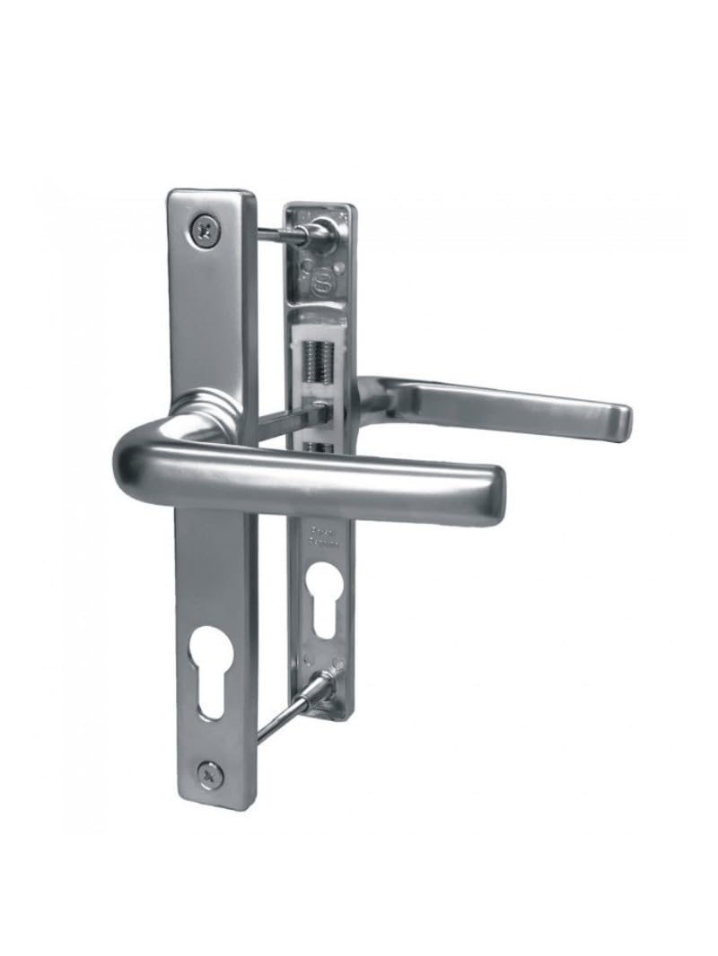 Gardinia Satin Silver Sprung Door Handle 180Mm Screw Fix 70Pz Old Ferco Lock Match