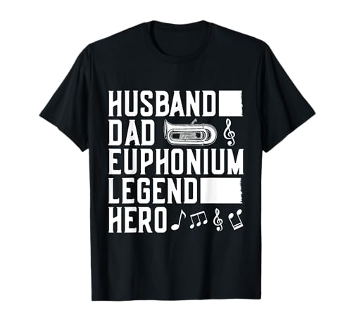 Bariton Player Husband Dad Legend Hero Euphonium Camiseta