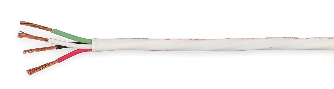 E3034S.41.86 Multi-Conductor Unshielded Cable, Plenum NEC Type CMP and/or CL3P, 4C/18 7/26BC CL3P/CMP/FPLP, 1000' Spool, Natural
