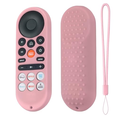 Hi Color XRT281 Remote Cover for Vizio/Onn FHD LED TV Remote 2026 Silicone Protective Case Compatible with VIZIO XRT281 ONN Remote Silicone Case Cover with Lanyard (Pink)