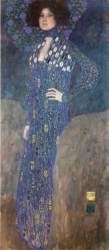 Lienzo decorativo de Gustav Klimt para dar un toque artístico y elegante al dormitorio