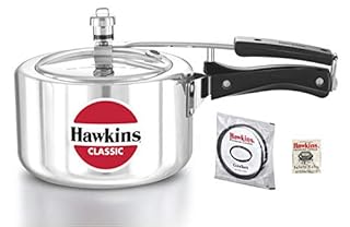 3 Litre Wide Hawkins Classic Aluminium Pressure Cooker -Stovetop Pressure Cooker