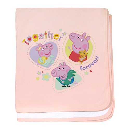 CafePress Peppa Pig: Together Forever Baby Blanket, Super Soft Newborn Swaddle
