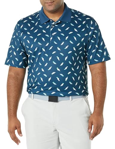 Image of Amazon Essentials Men's Regular Fit Golf Polo Shirt, Moisture-Wicking Quick Dry, Recycled Polyester, Short Sleeve