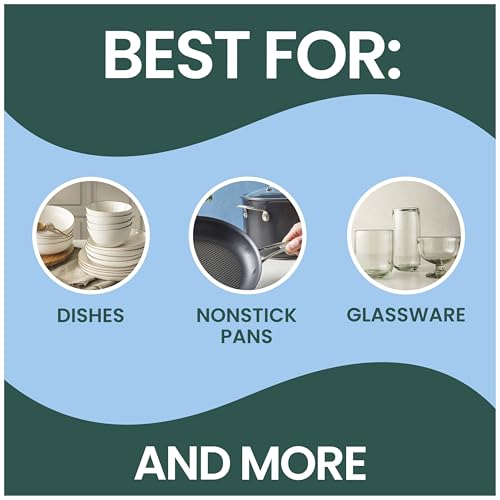 Scotch-Brite Zero Scratch Dishwand, Dishwasher-Safe Scrub Wand with Built-in Scraper, Gentle Scrubbing Power, Stands Upright, 1 Pack