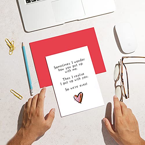 We-Put-up-with-Each-Other-Funny-Anniversary-Card-Wedding-Anniversary-Card-Birthday-Cards-for-Him-Birthday-Cards-for-her-Witty-Card-for-Husband-Banter-Card-for-Wife-Anniversary-Card-A5