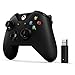Microsoft - Mando Xbox + Adaptador Inalámbrico Gamepad PC, Xbox One Negro
