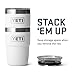 YETI Rambler 8 oz Stackable Cup, Stainless Steel, Vacuum Insulated Espresso Cup with MagSlider Lid, White