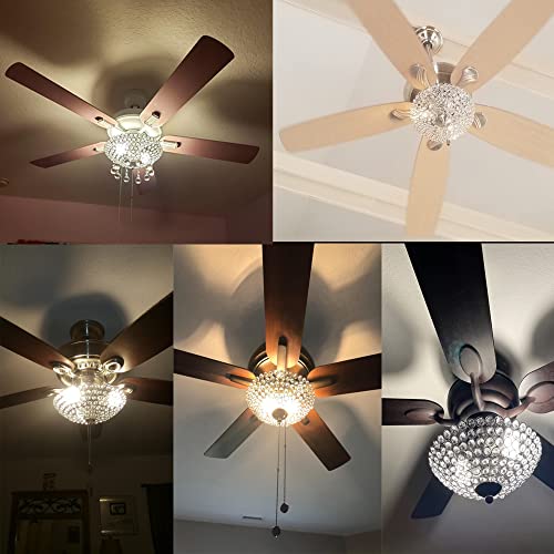 Popilion Crystal Ceiling Light,Mordern Small Closet Chandelier Light Fixture, Bathroom Chandelier,Hallway Light For Bathroom,Ceiling Fan,Bedroom, Living Room #TOP4