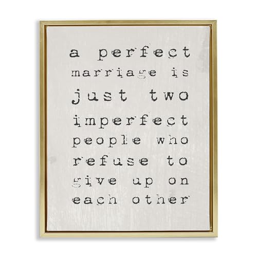 Stupell Industries A Perfect Marriage, Design by Daphne Polselli