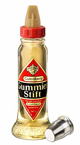 Gutenberg 70728 cristal en caoutchouc, bâton de colle, bouteille en verre, 58 g